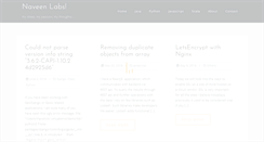 Desktop Screenshot of naveenlabs.com