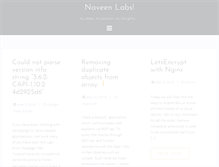Tablet Screenshot of naveenlabs.com